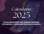 Calendario 2025 GRATUITO para Redes Sociales y Ventas - Gaby Anderez
